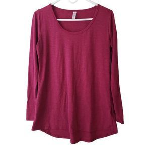 LuLa Roe Women's Shirt Burgundy Size Small